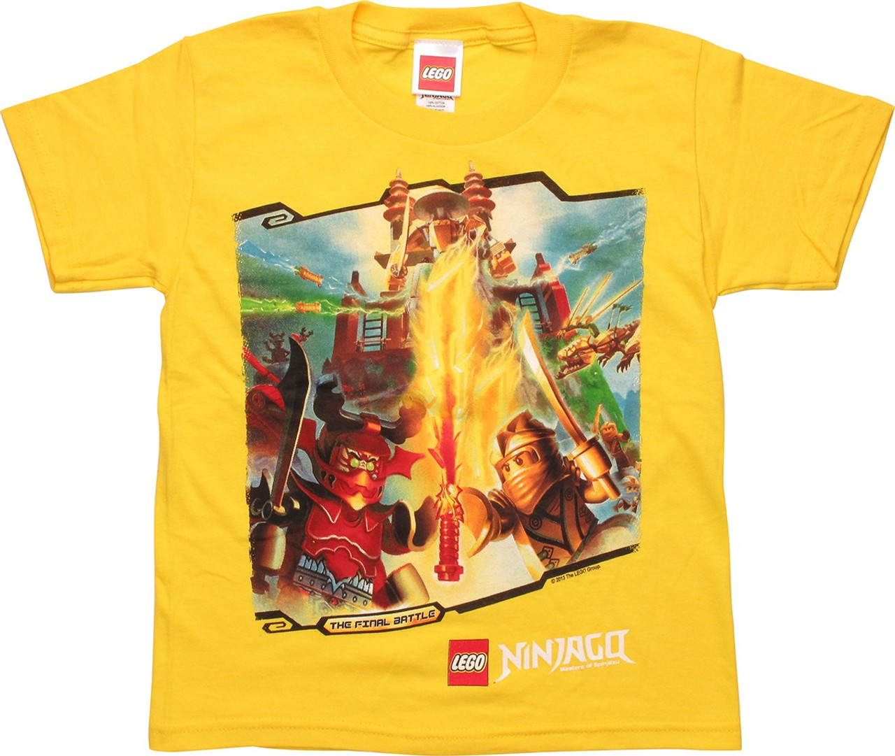 Lego Ninjago Final Battle Yellow Juvenile T Shirt