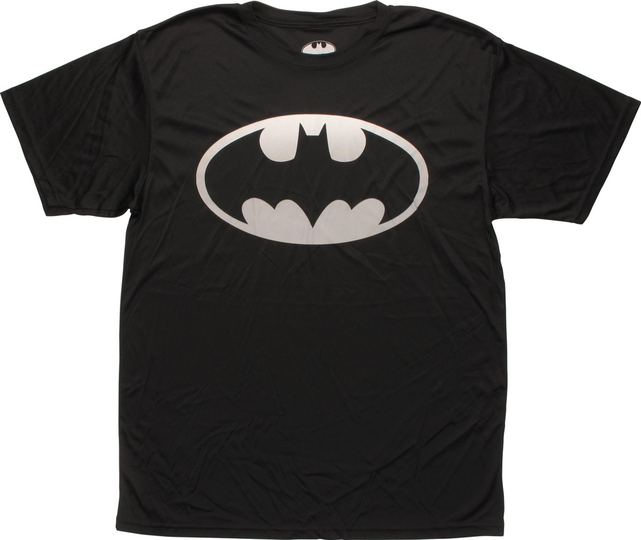 Batman Gray Classic Logo Polyester T-Shirt