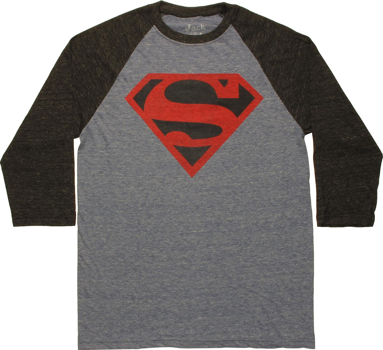 black and red superman shirt