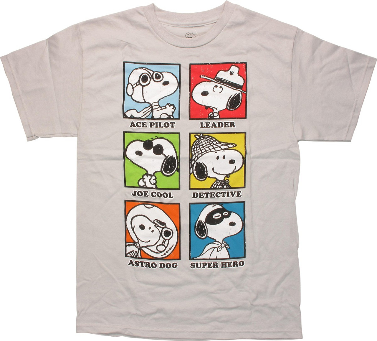 Peanuts Snoopy Career Squares T-Shirt