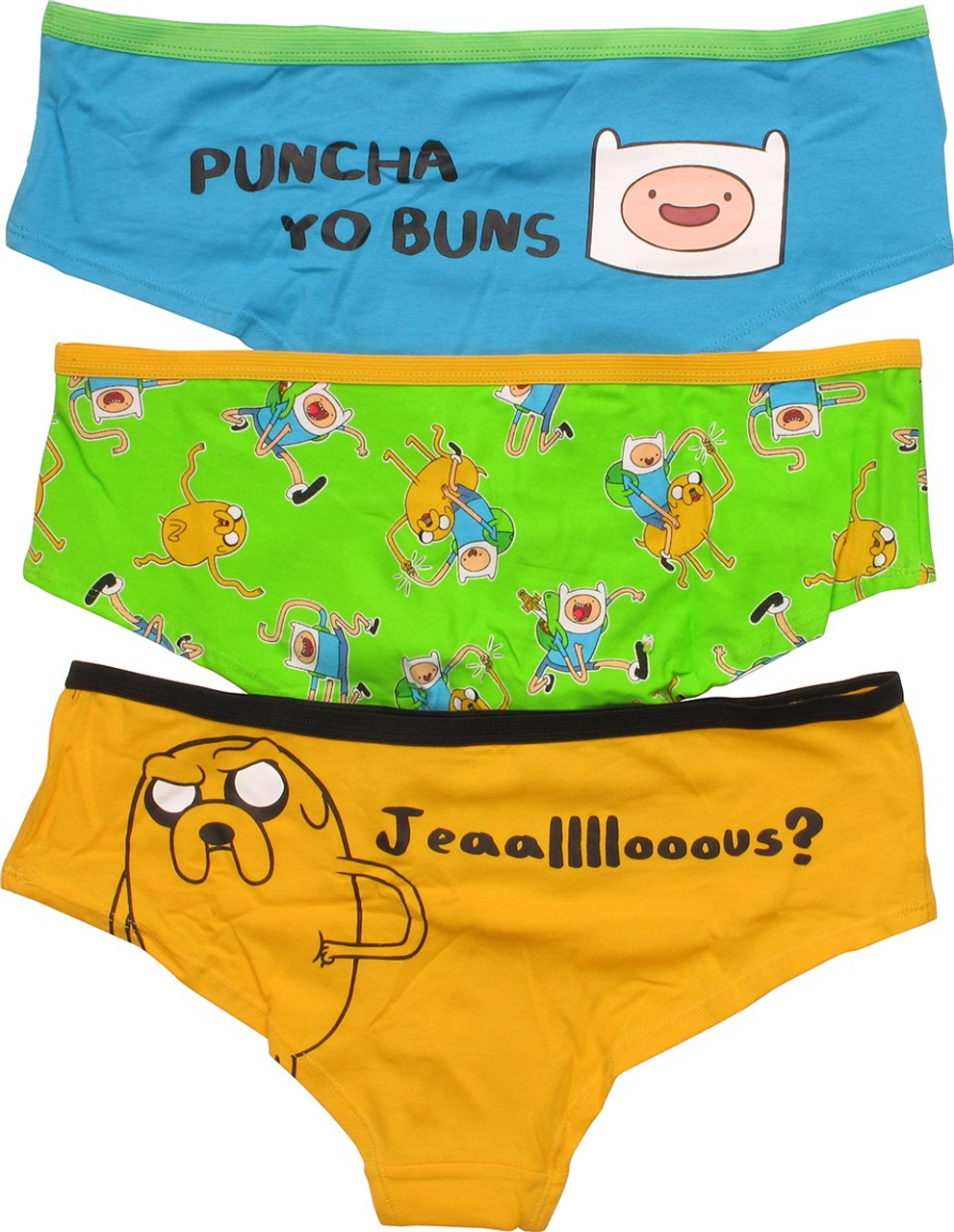 Adventure Time Finn Jake 3 Pack Panty Set