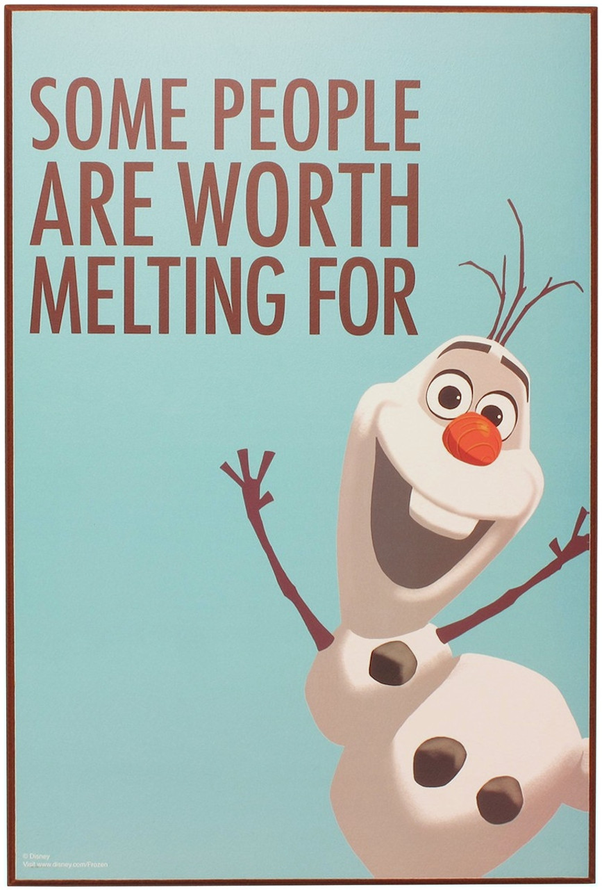 frozen olaf melting