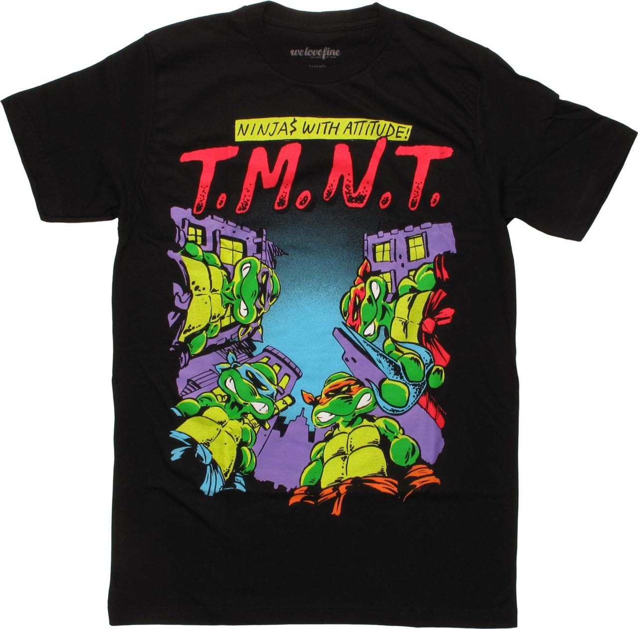 Personalized Ninja Turtles T-shirts Black 4T