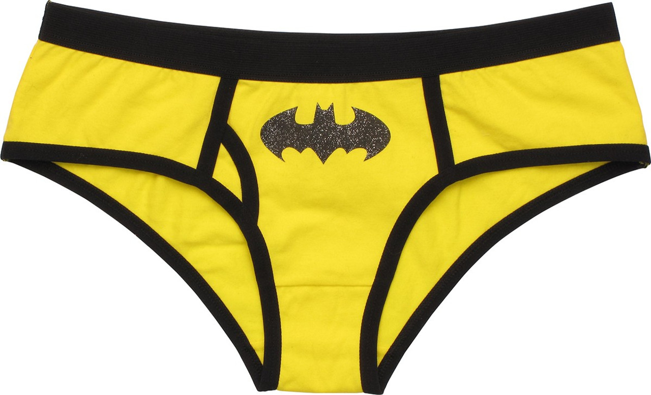 Batman Glitter Logo Yellow Panty