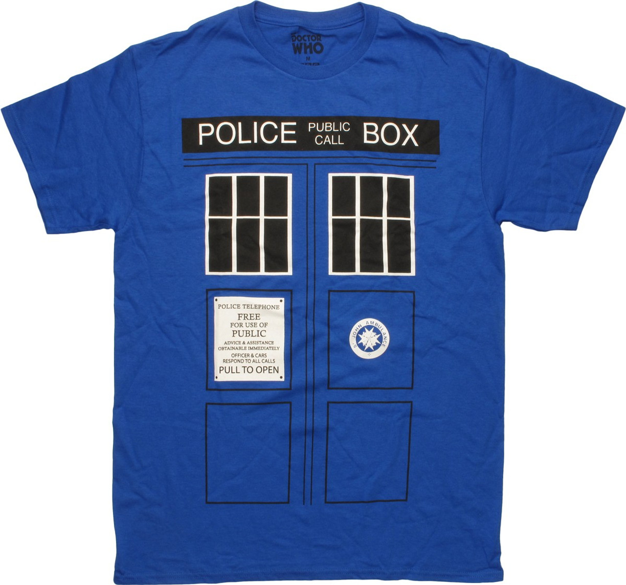 Kina religion Magtfulde Doctor Who TARDIS Trompe Black Windows T-Shirt