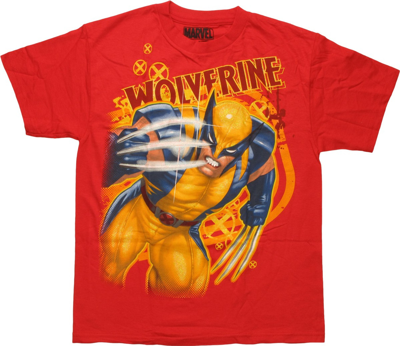 X-Men Wolverine Name Claws Attack Youth T-Shirt