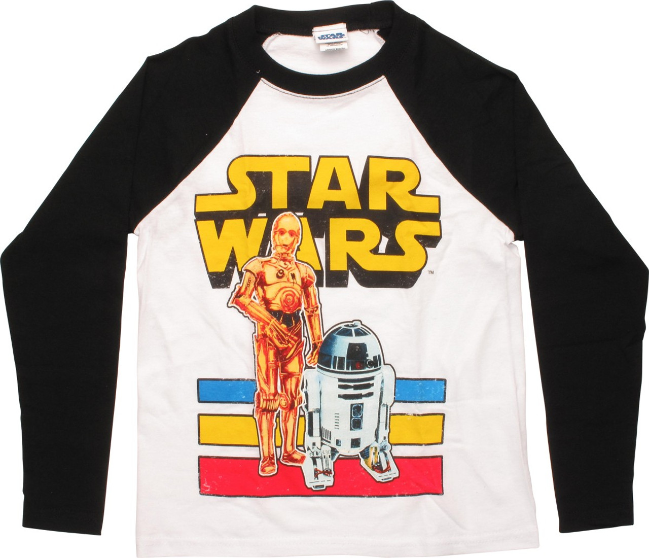 Star Wars C-3PO and R2-D2 Raglan Juvenile T-Shirt