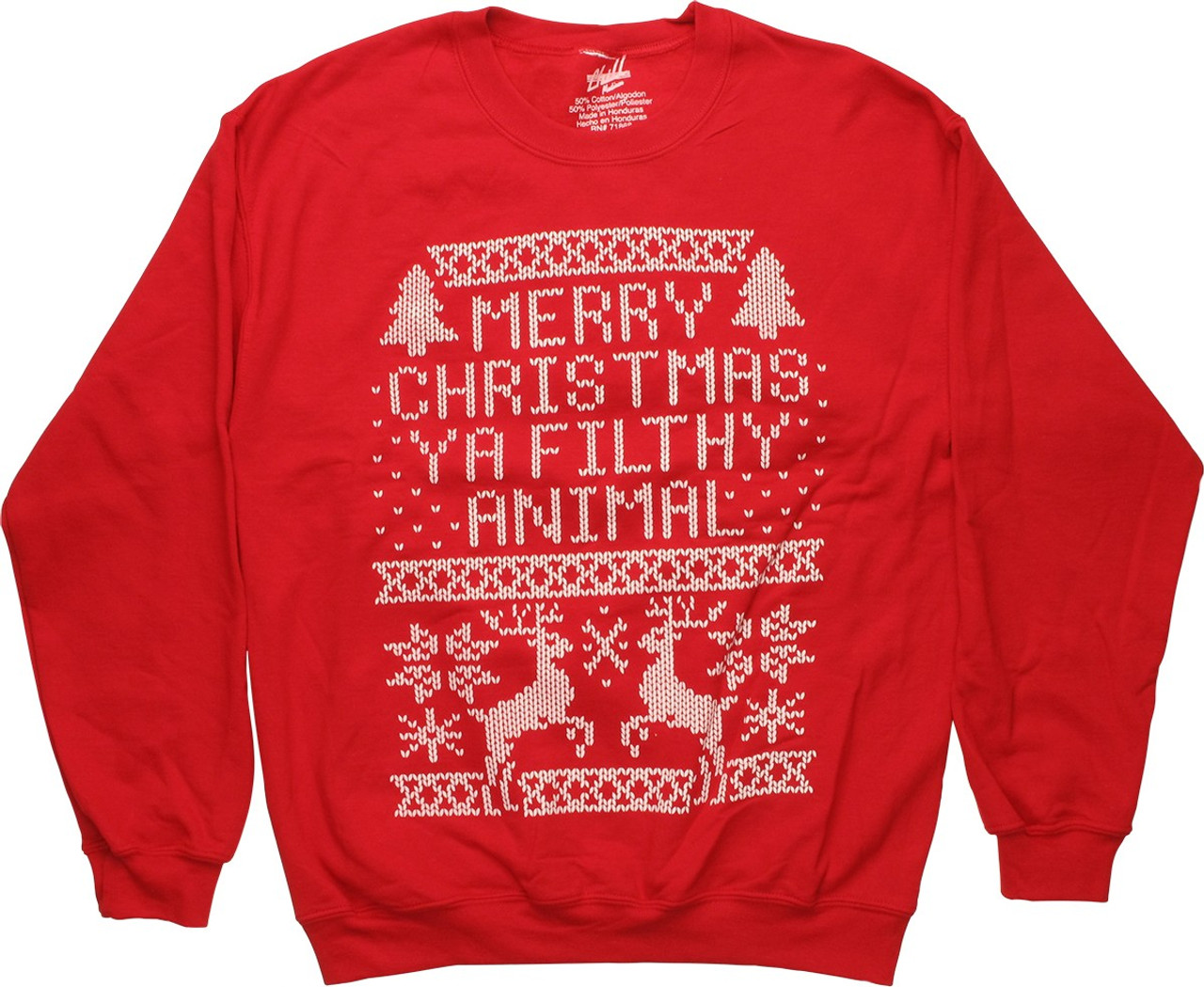 Merry Christmas Ya Filthy Animal Sweater | Home Alone Sweater