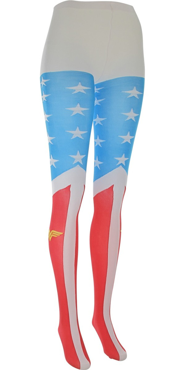 Wonder Woman Suit Footed Tights