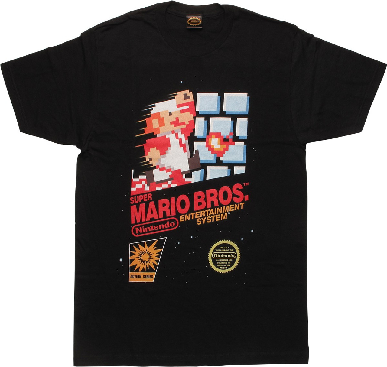 Mario Super Mario Brothers NES Art T-Shirt