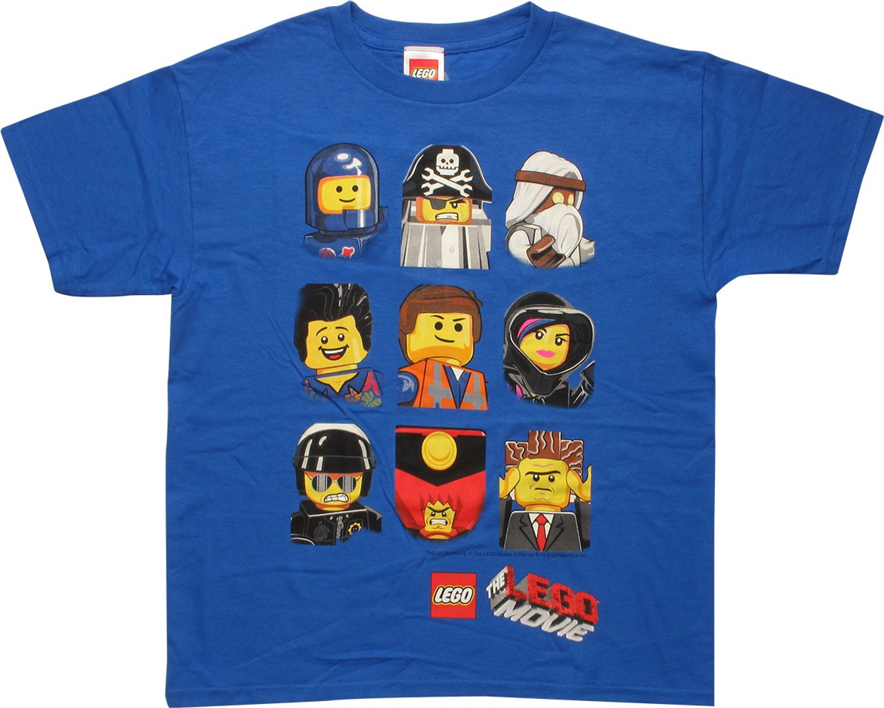 Lego Movie Cast Busts Youth T-Shirt