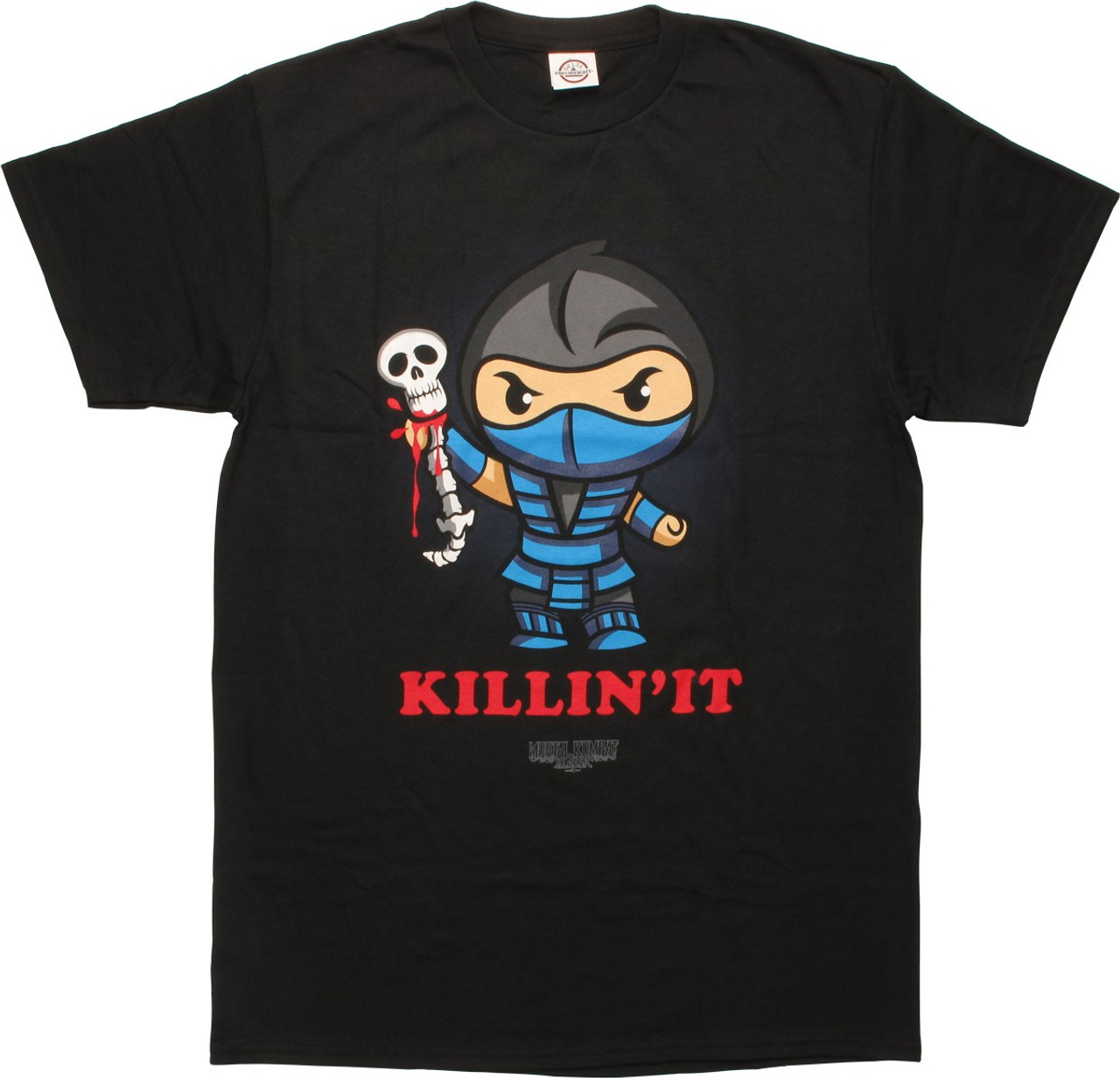 Mortal Kombat Sub-Zeroマリオ ワリオTシャツ ゲーム Sub-Zero T-Shirt - Mortal Kombat Super Mario Sub-Zero Bros