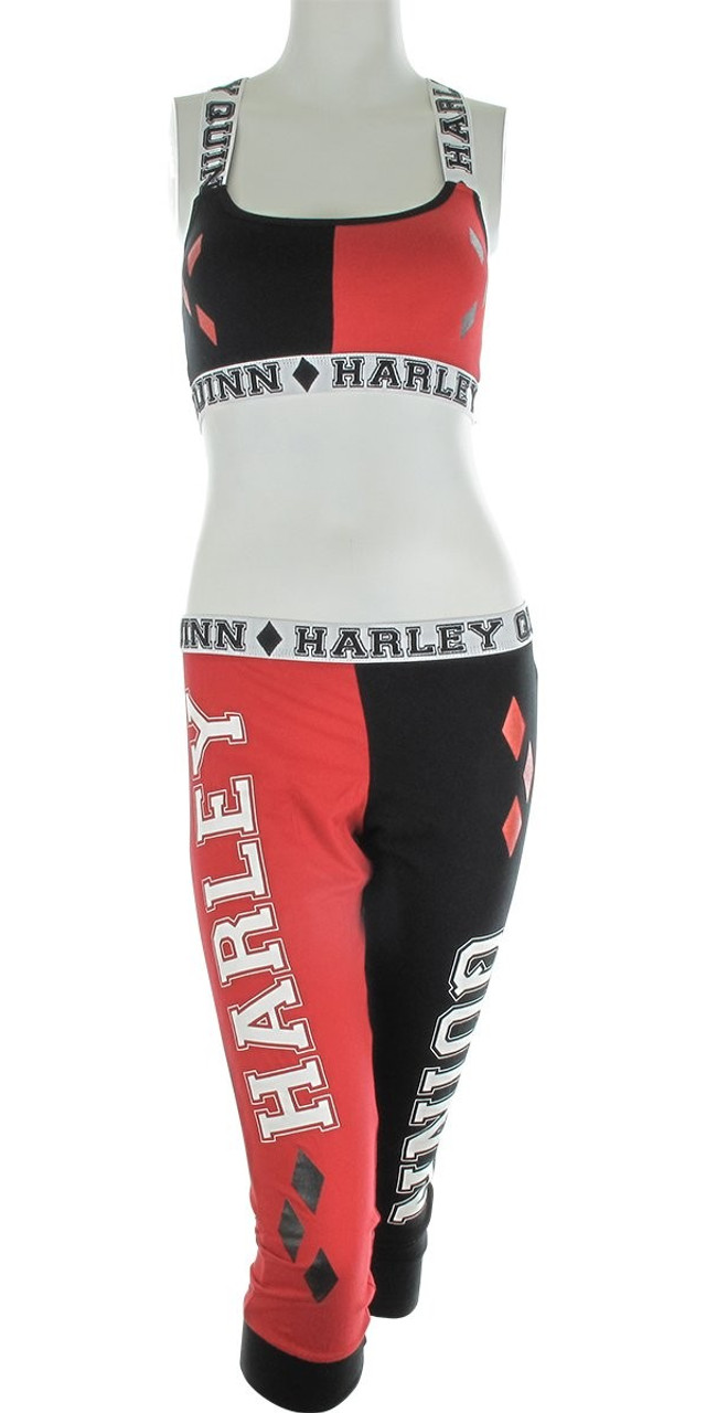 Harley Quinn Bandeau Jogger Capri Pajama Set