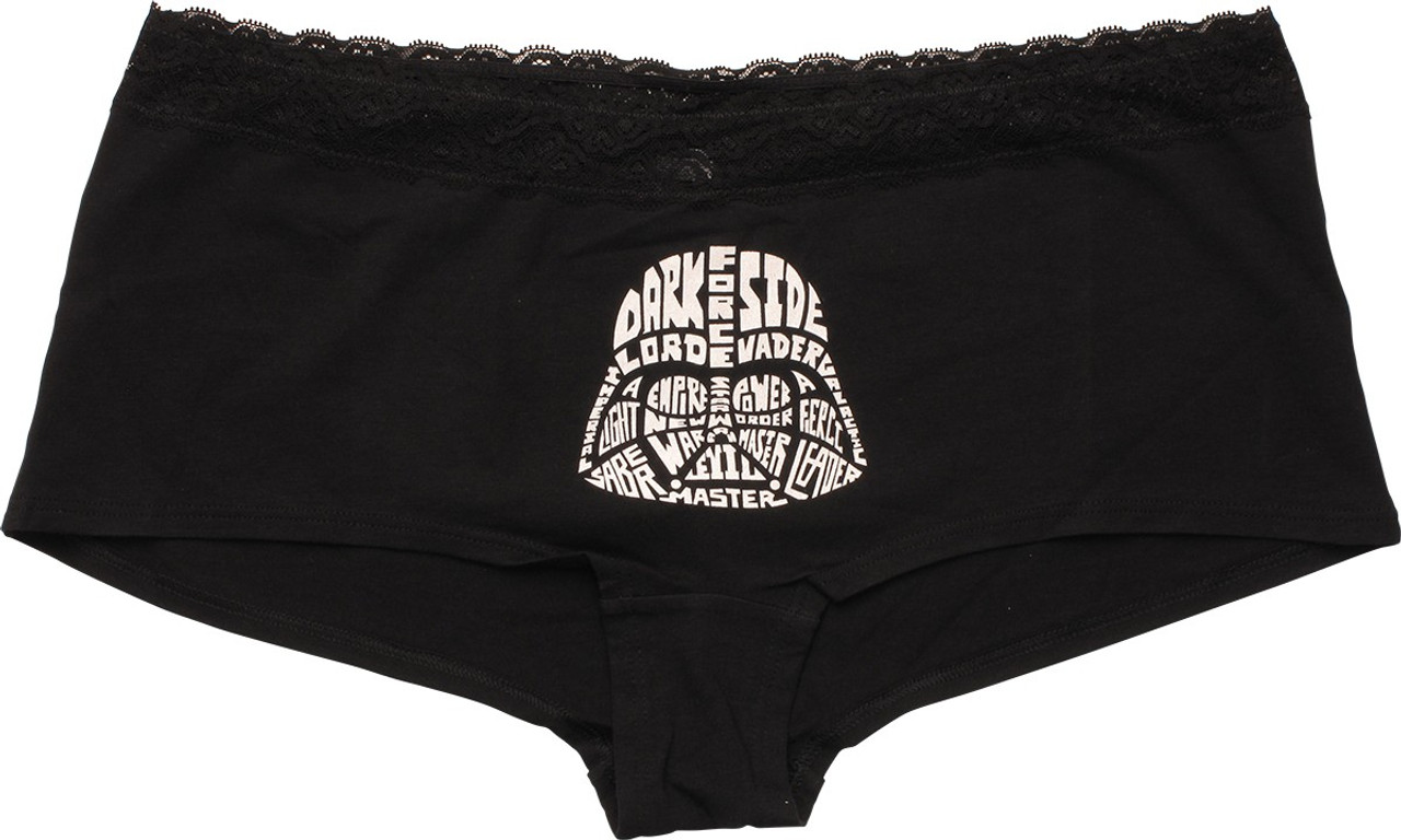 Star Wars Vader Words Ladies Boy Short PS Panty