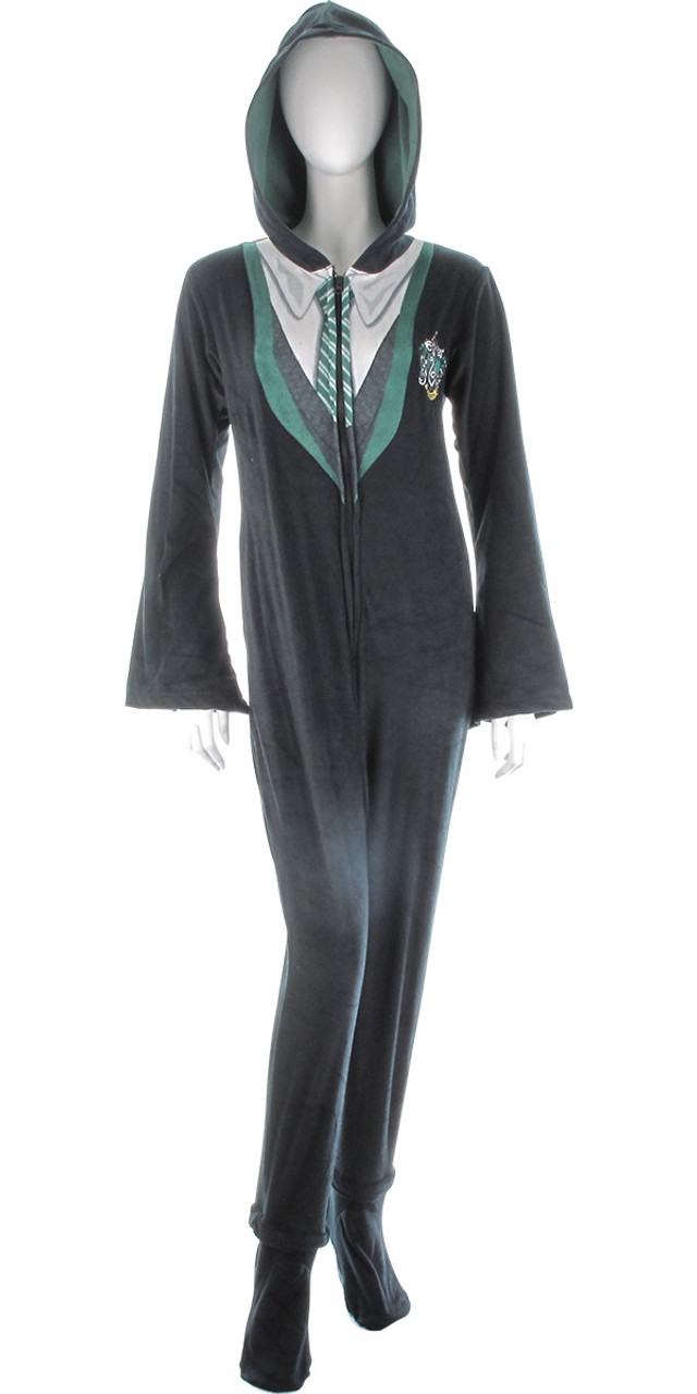 Harry Potter Pajamas for Adults Slytherin Adult Onesie