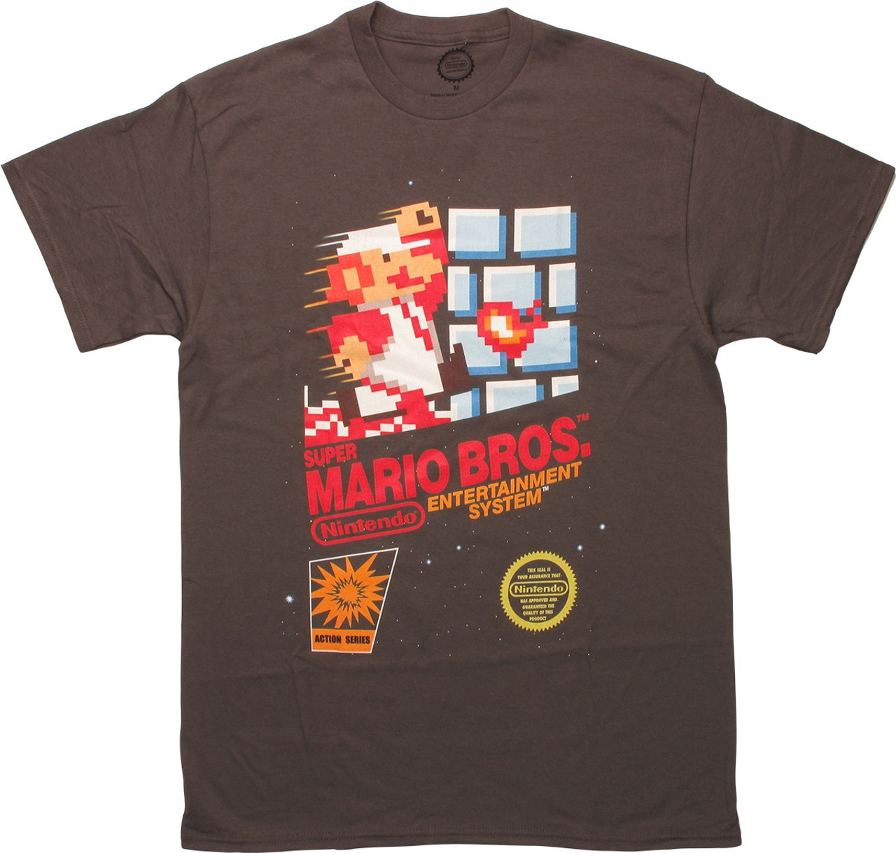 Super Mario Brothers NES Box Artwork T-Shirt