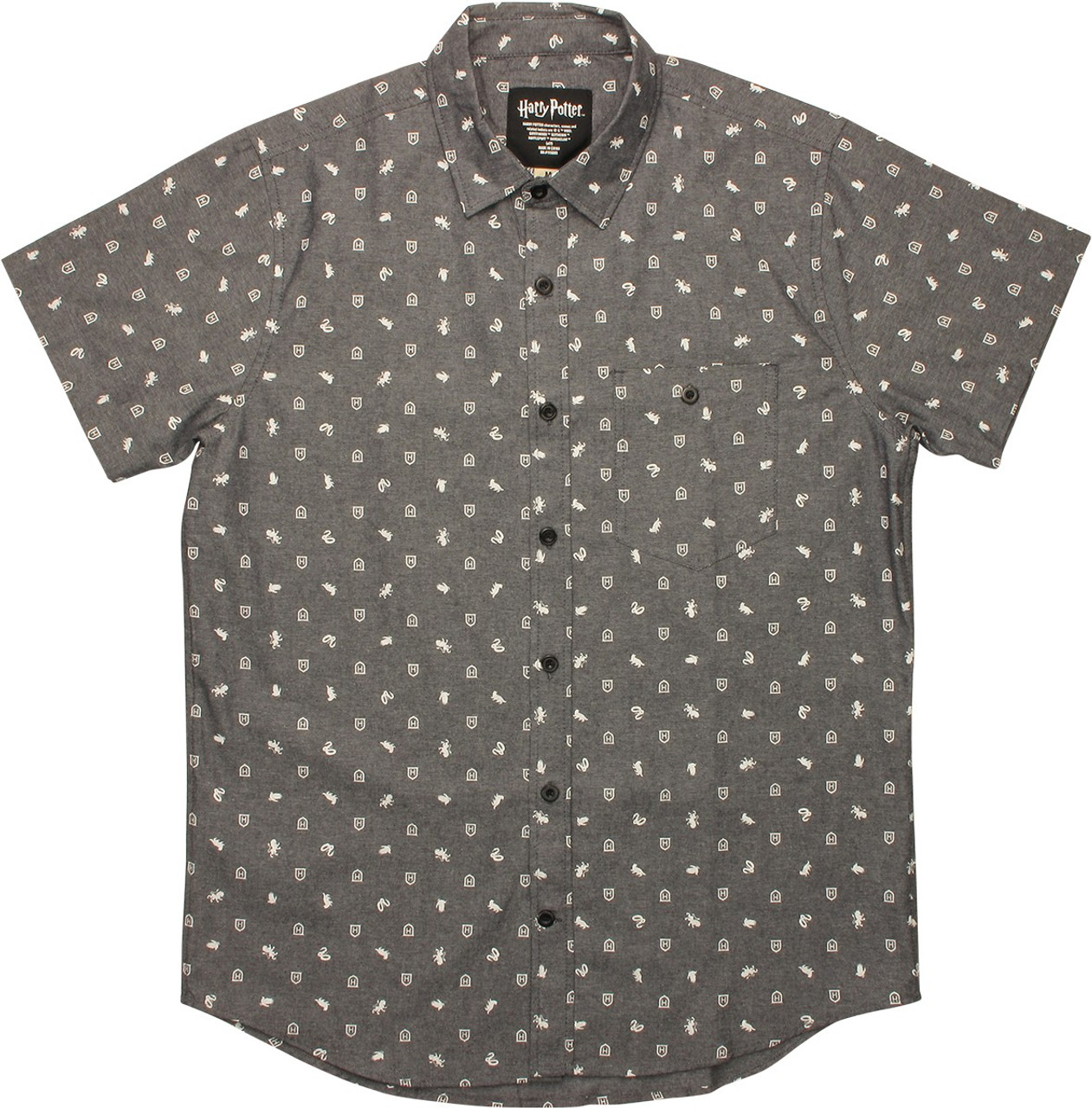 harry potter button down shirt