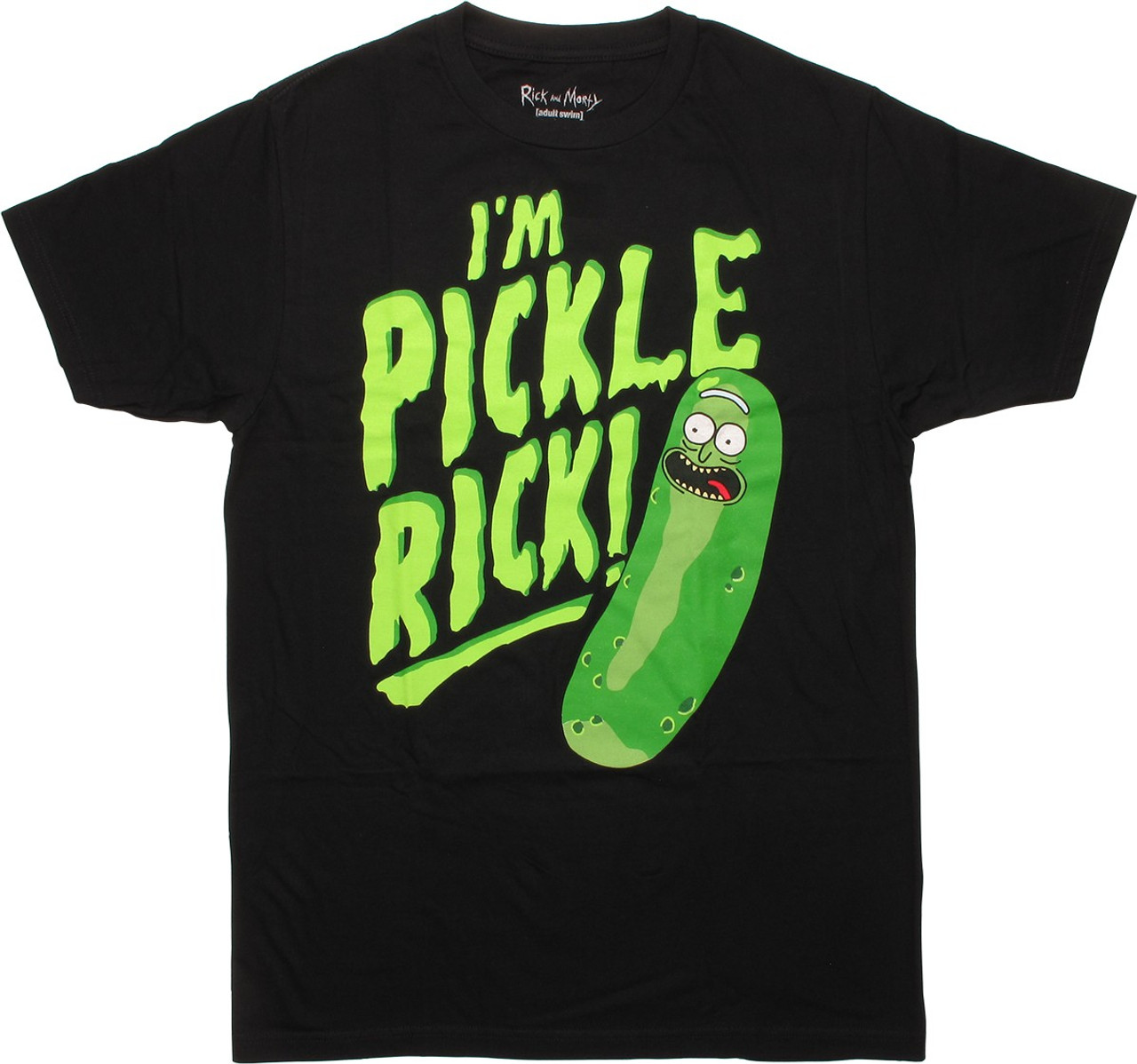 pickle rick button shirt