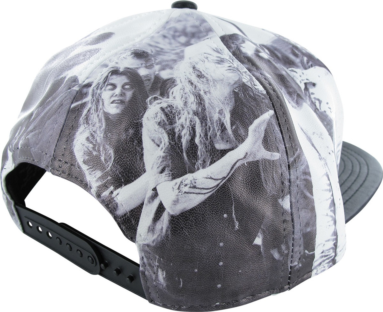 Walking Dead Faux Leather Sublimated Snap Hat