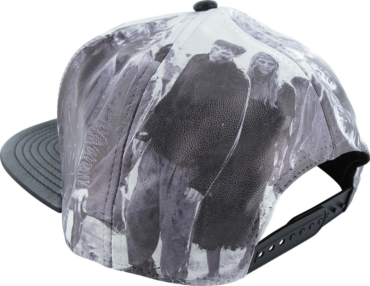 Walking Dead Faux Leather Sublimated Snap Hat