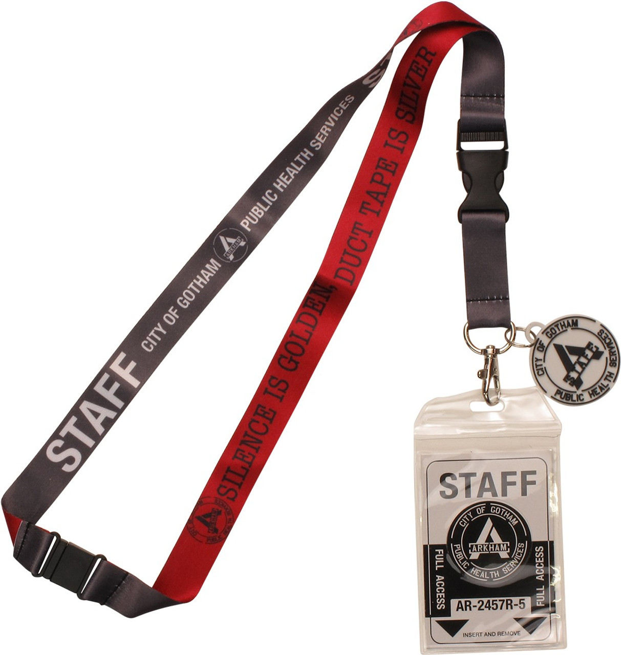 Batman Arkham Knight Gotham Staff Charm Lanyard