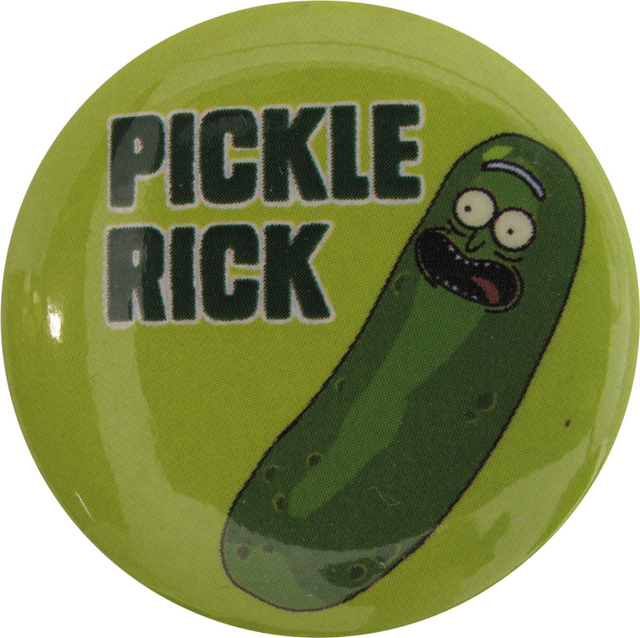 pickle rick button shirt