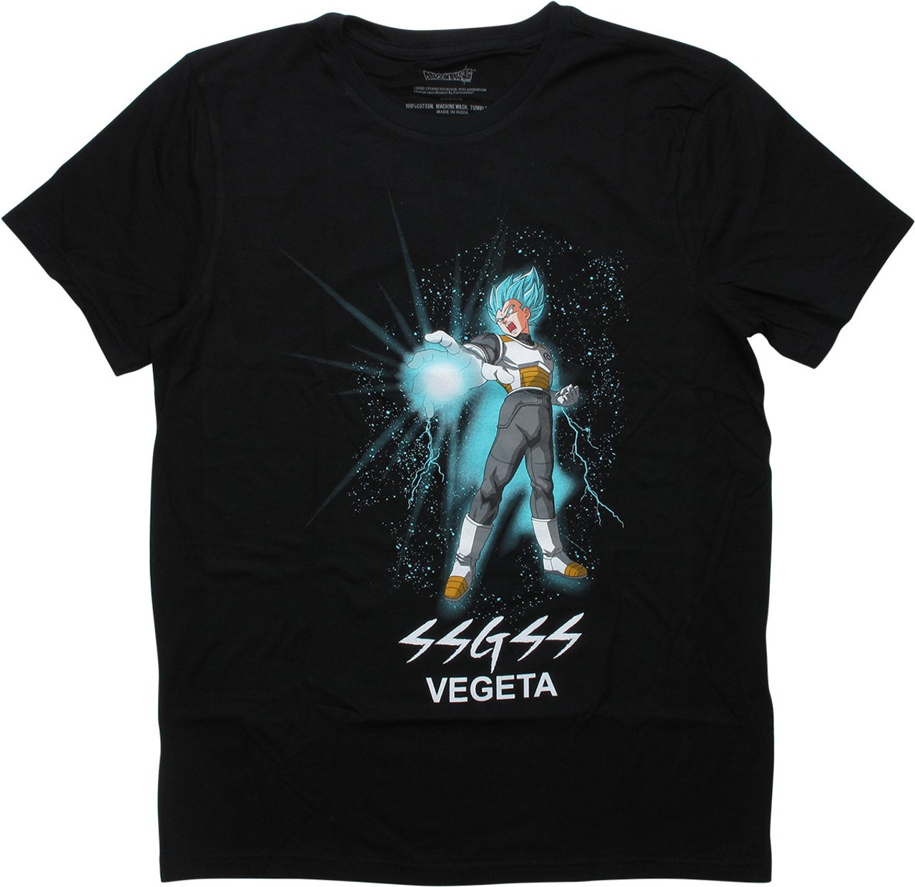 Dragon Ball Super SSGSS Vegeta Black T Shirt