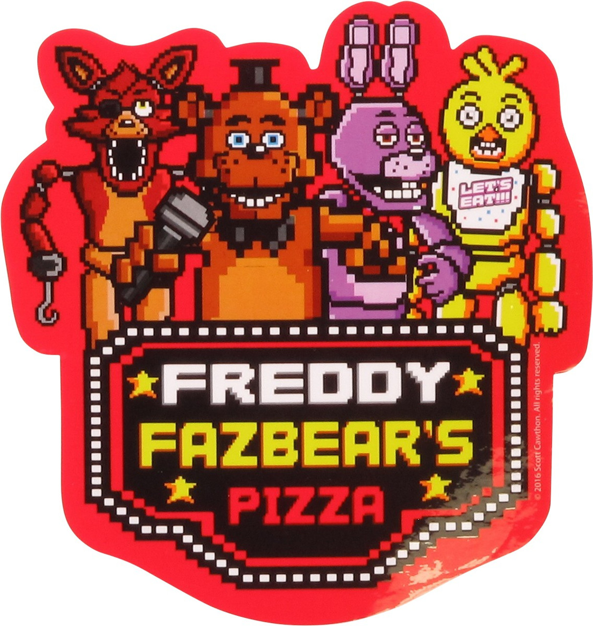Five night at freddys sticker foxy baby foxy FNAF Sticker for