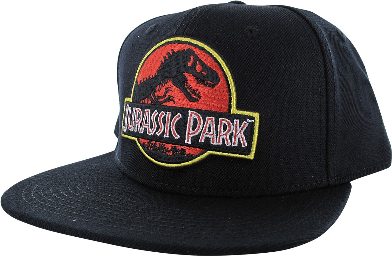 Jurassic Park Logo Black Snapback Hat