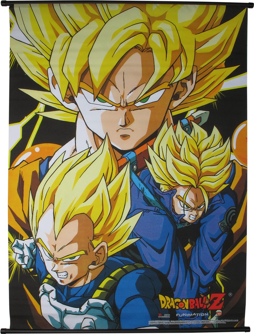 Dragon Ball Z Super Saiyans Wall Scroll