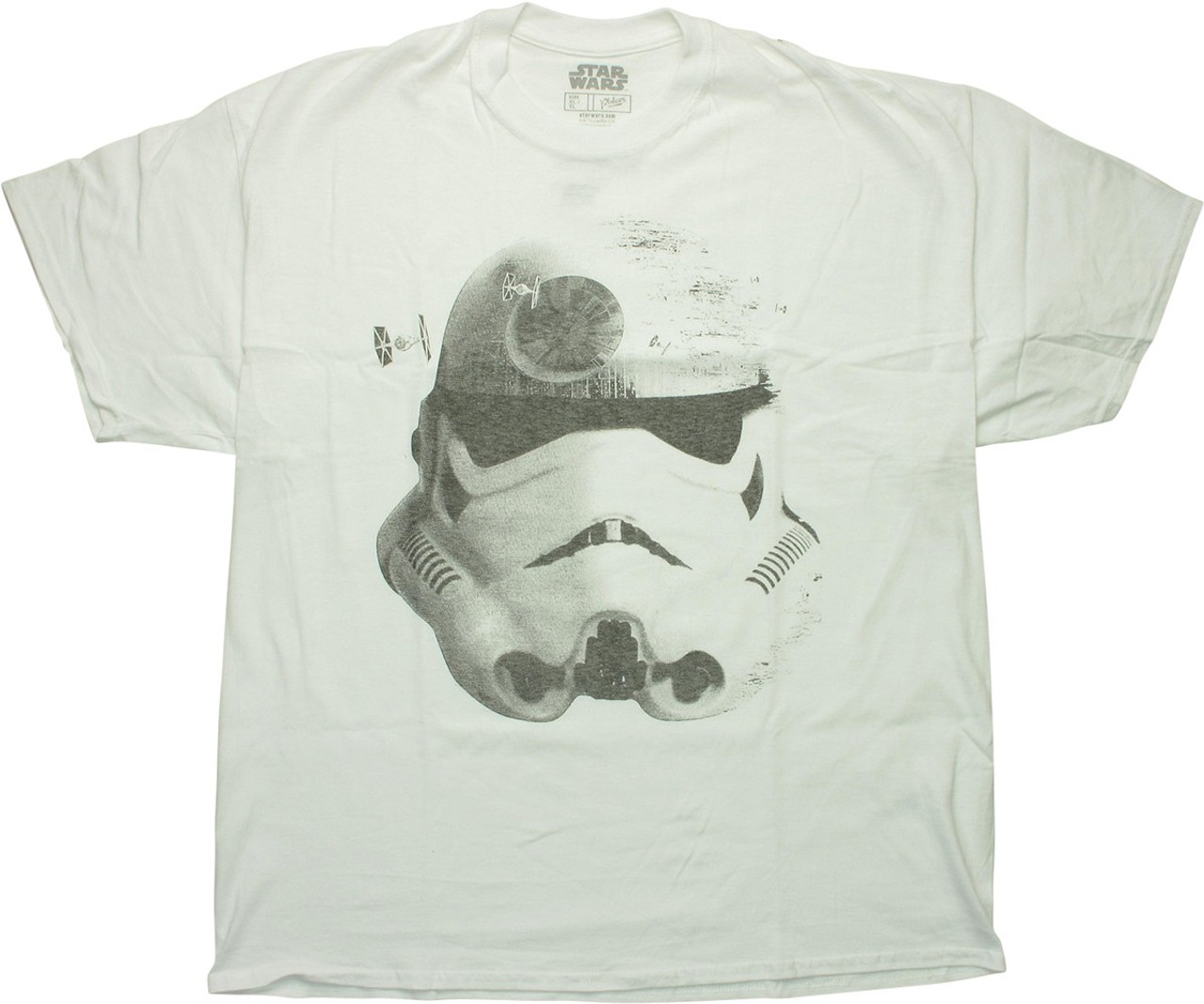 Wars Stormtrooper Helmet Death Star T-Shirt