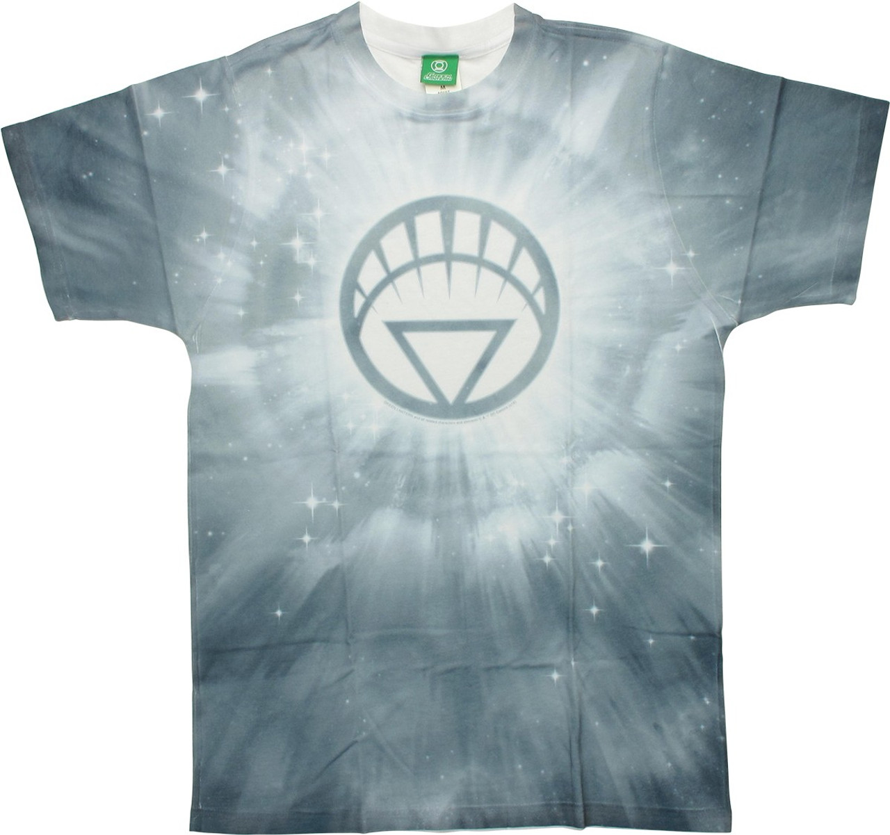 Green Lantern White Logo Burst Tie-Dyed T-Shirt green-lantern-white-logo-burst-tie-dyed-t-shirt