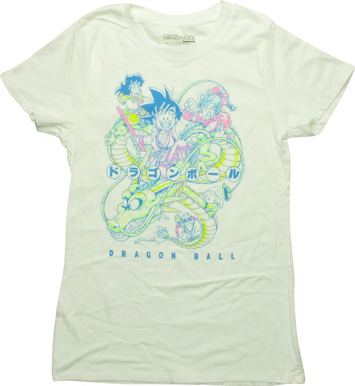 Dragon Ball Shenron Goku Pastel Juniors T Shirt