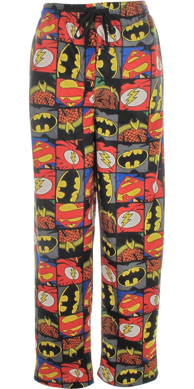 Justice League Logo Squares Pajama Pants