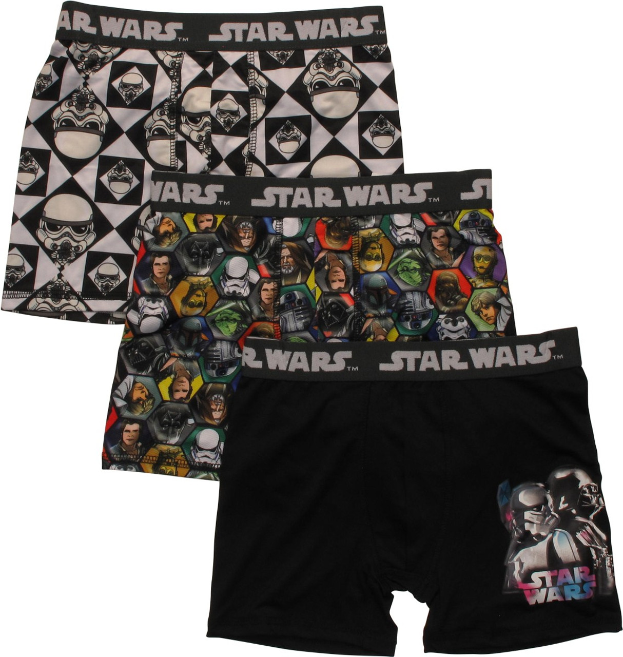 Star Wars Mens White Stormtrooper Underwear Boxers Boxer Shorts