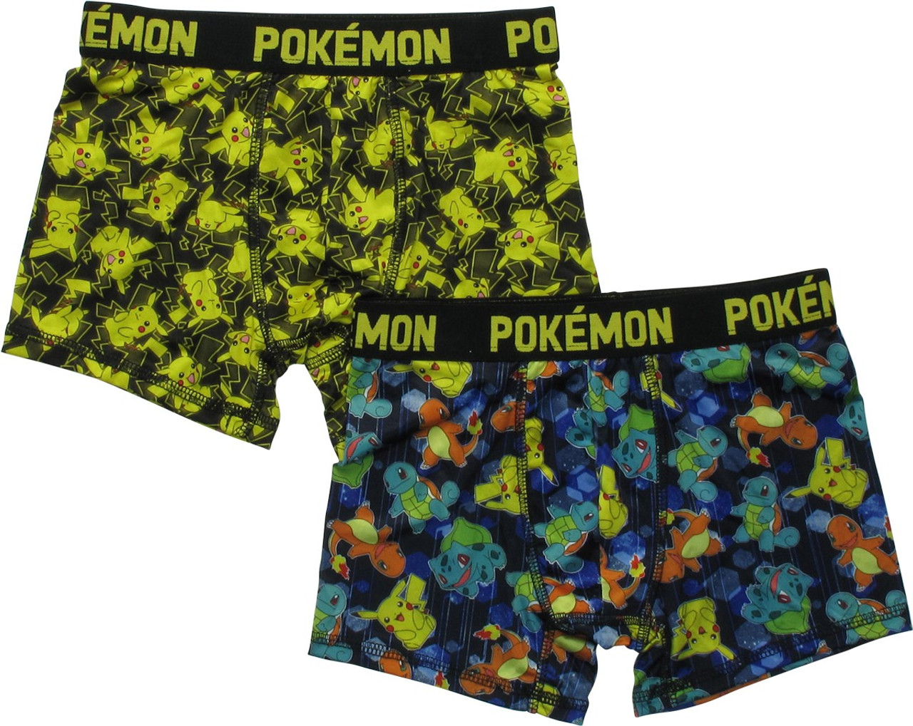 Pokemon Pikachu Starters 2 Pack Boys Boxer Briefs