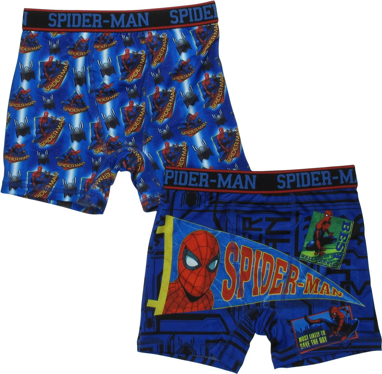 Spiderman Homecoming Logo 2 Pack Boys Boxer Briefs