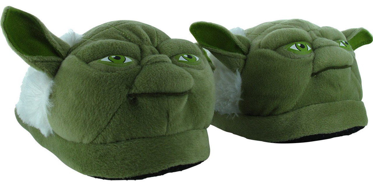 charter tyfon Velsigne Star Wars 3D Yoda Face Slippers