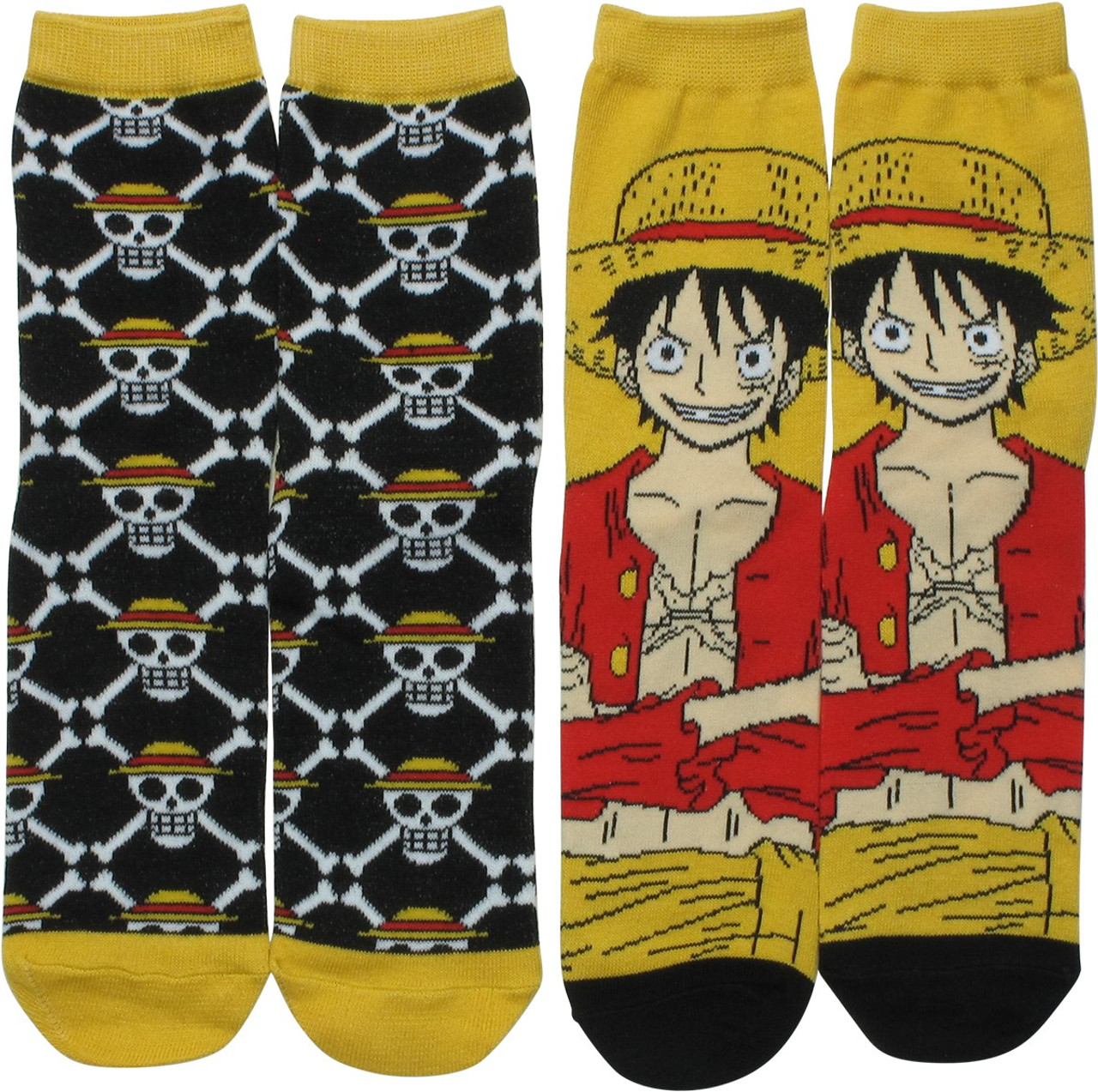 Anime Cartoon One Piece Luffy Half Cashmere Socks Sleeping Warm Soft Velvet  Socks | Wish