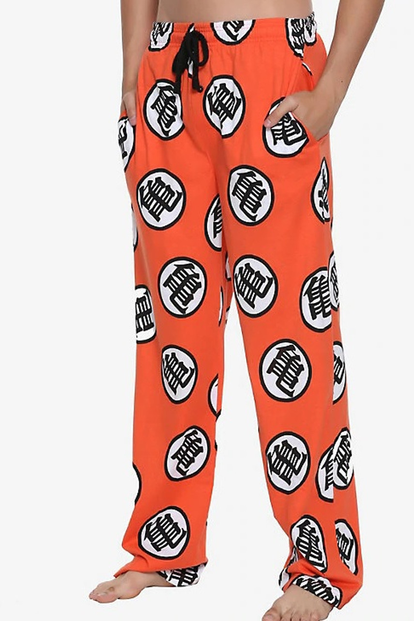 Dragon Ball Z Kame Logos Orange Lounge Pants