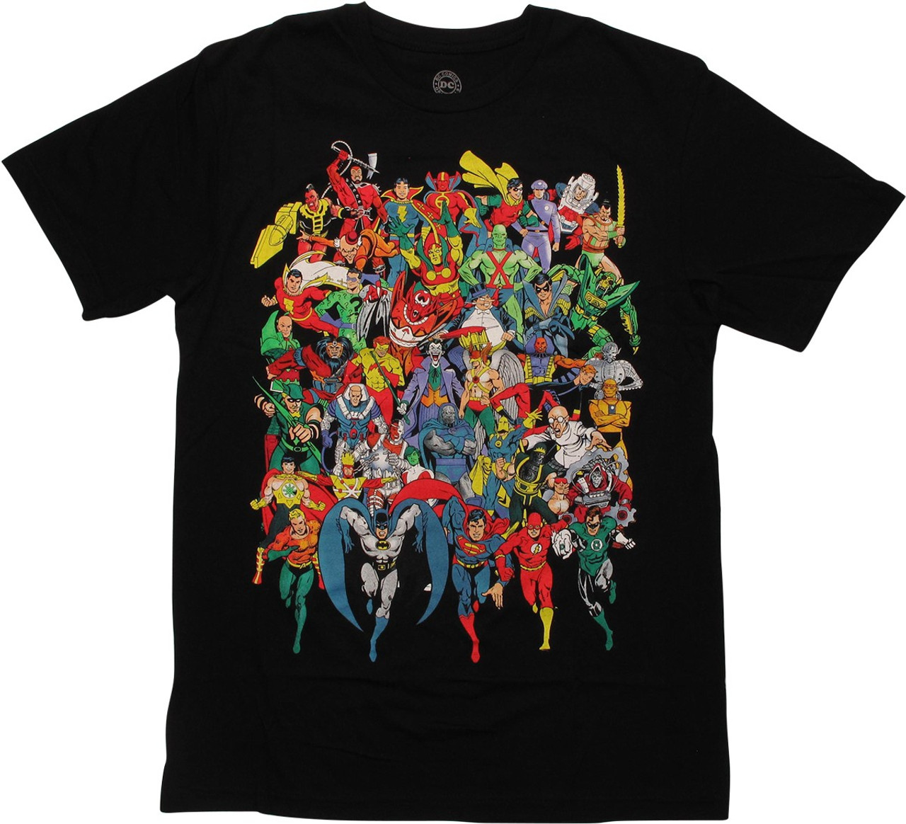 DC Comics Universe Heroes and Villains T Shirt