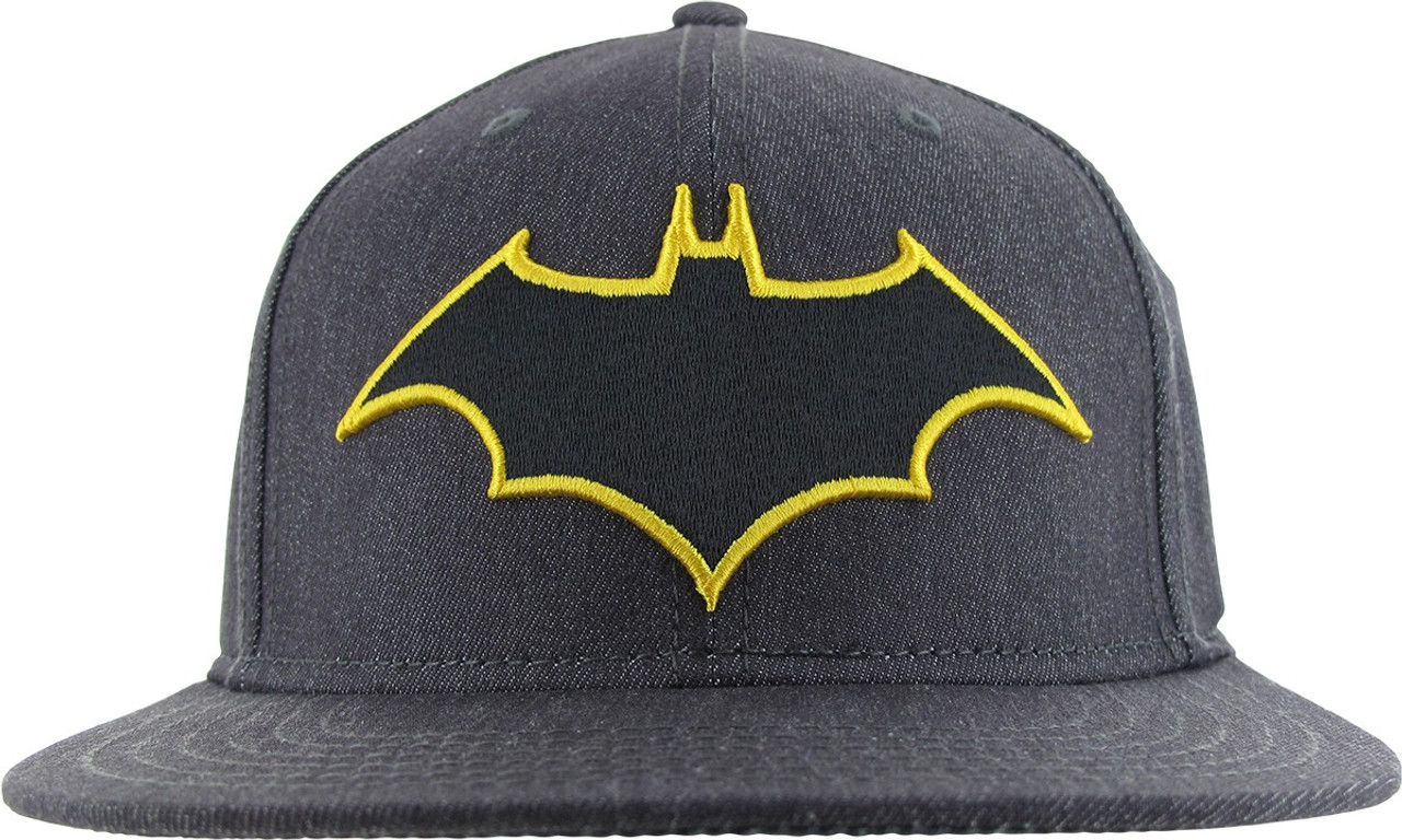 Batman Logo Charcoal Flex Fit Hat