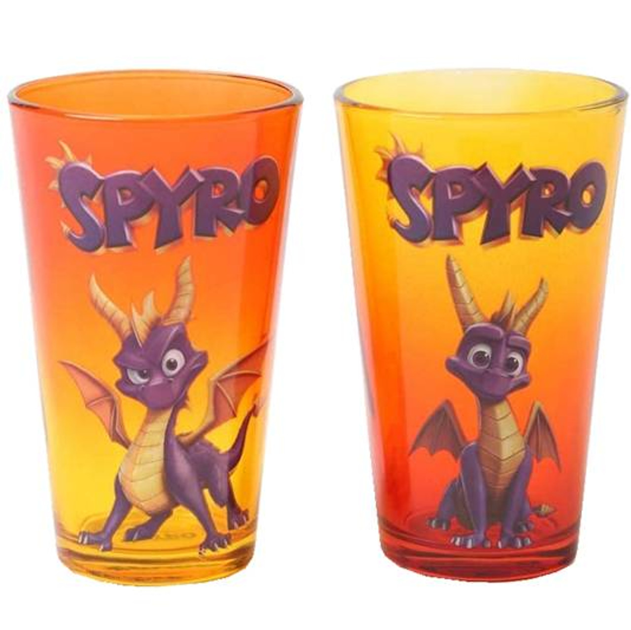 Dragon Glassware Upside Down Beer Glasses - Set of 2