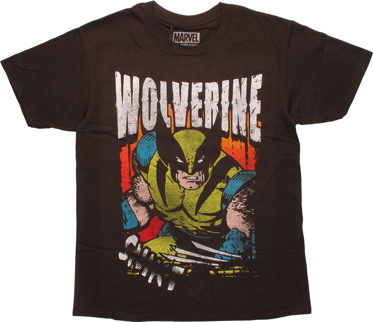 X Men Wolverine Snikt Stencil Vintage T-Shirt