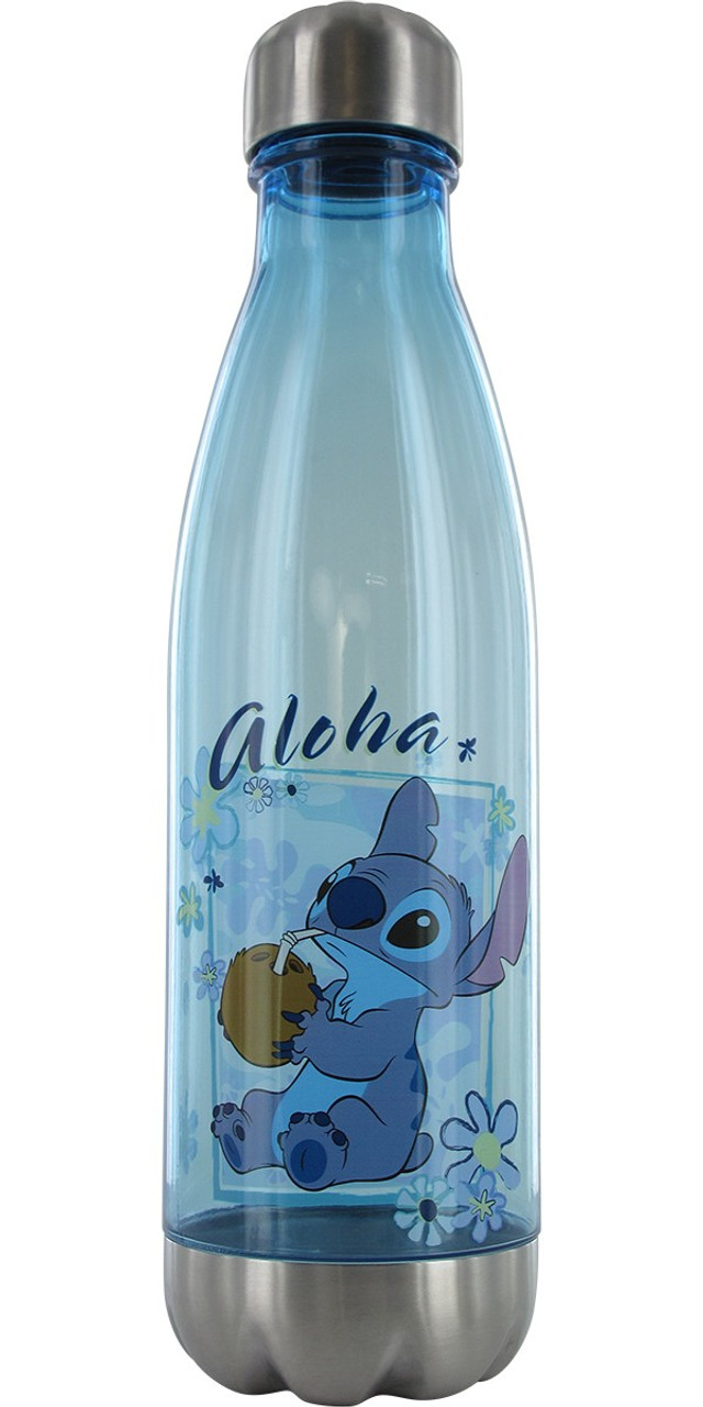 Disney Lilo y Stitch Tropical Agua Botella Con Tiempo de Mesa Contiene  828ml