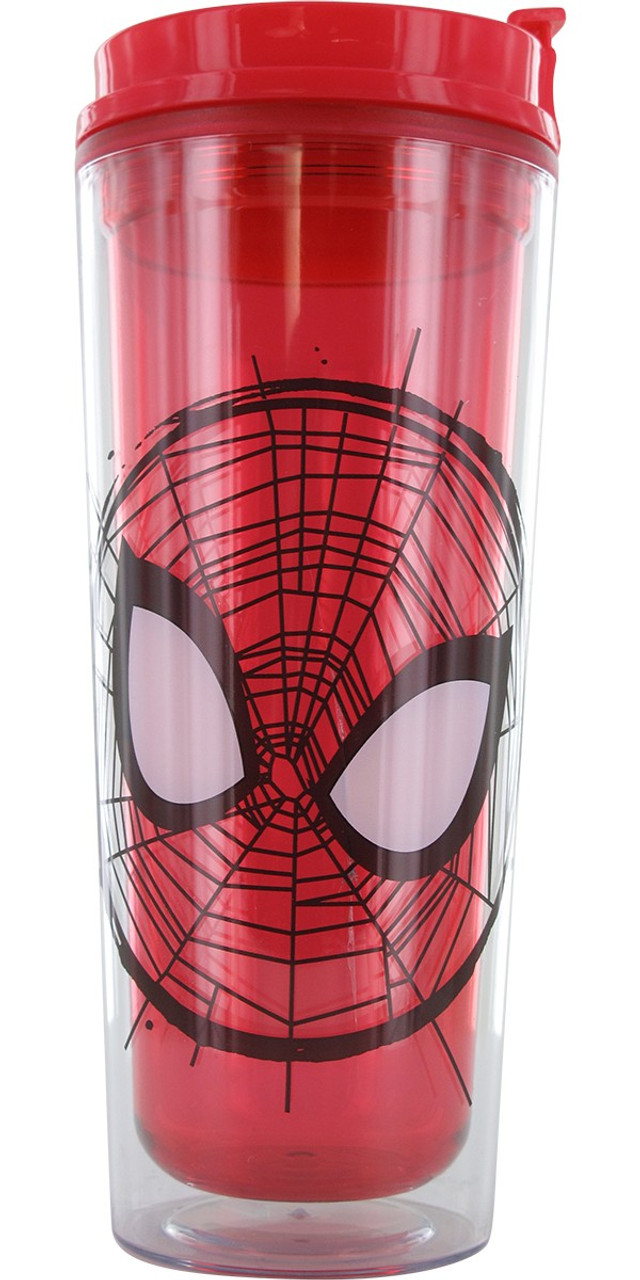 Spiderman Face Insulated Tumbler Travel Cup