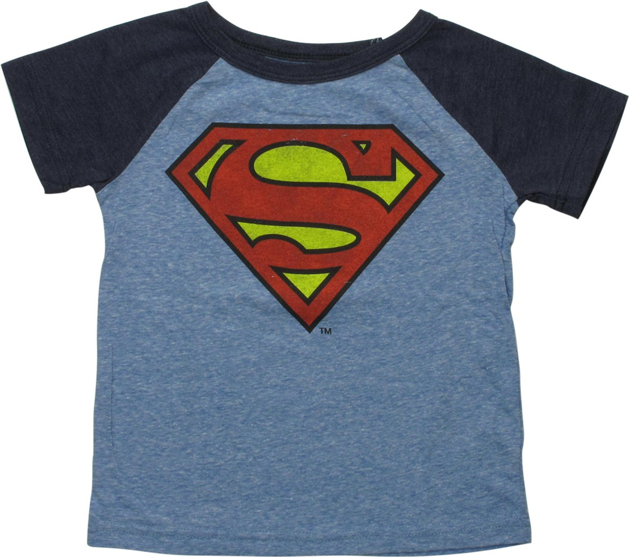 Hvis peregrination Væk Superman Basic Logo Raglan Toddler T-Shirt