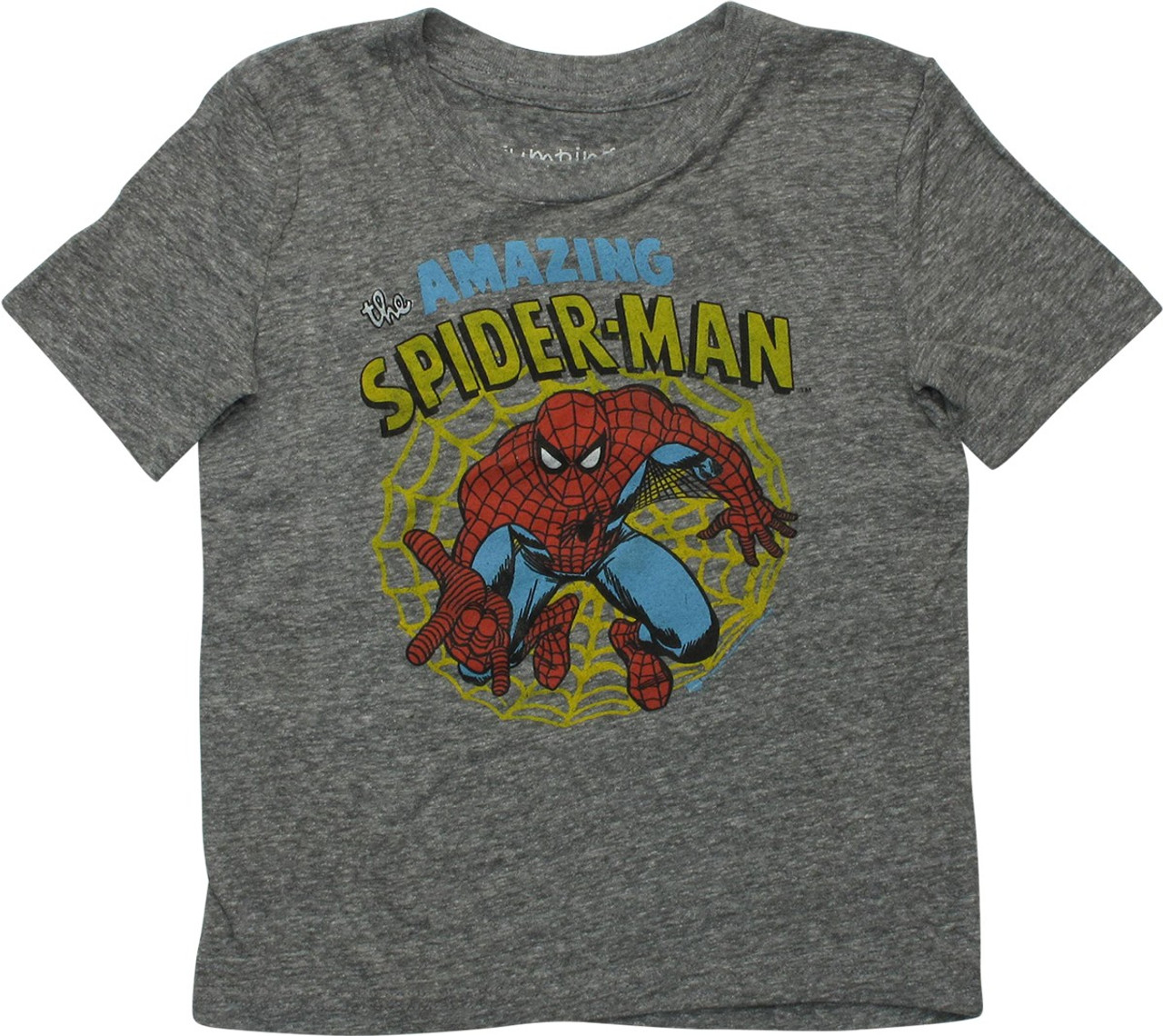 Spiderman Amazing Grey Print Toddler T-Shirt