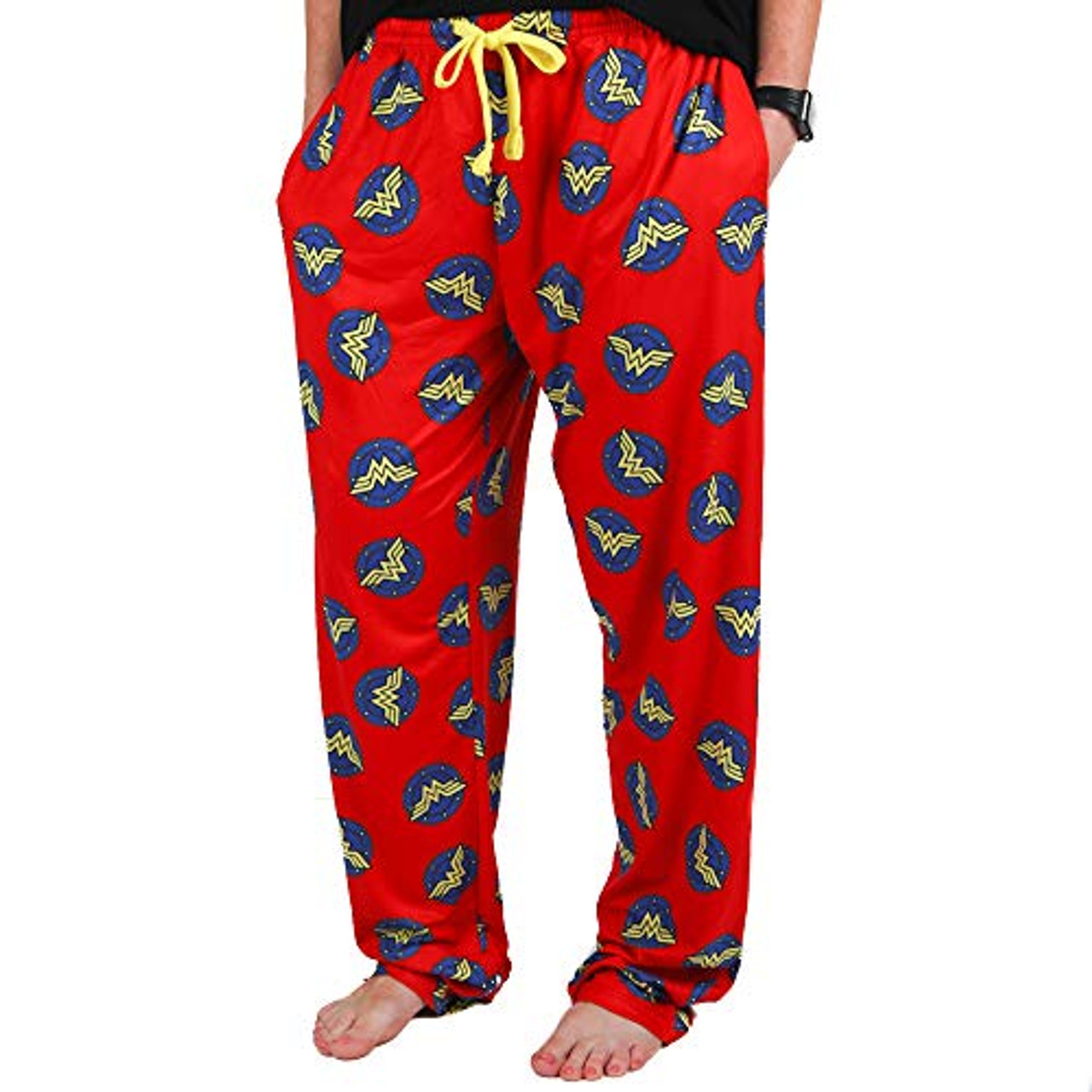 Wonder Woman All Over Logo Pajama Pants