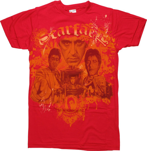 Scarface Montage Mpr T Shirt Sheer